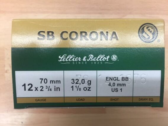 SB Corona 12x70 32g 4mm haulikonpatruuna 25kpl