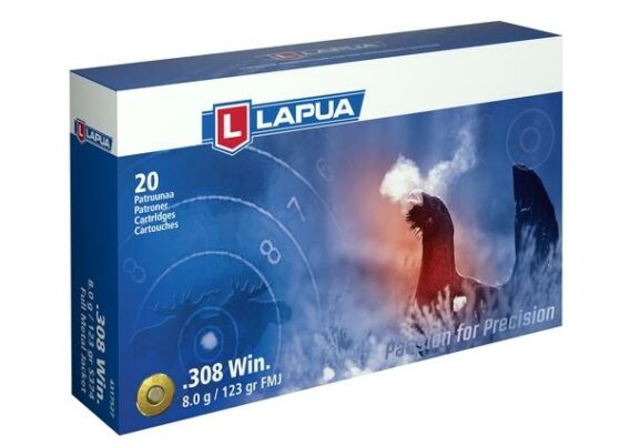 Lapua Naturalis 308win 8g FMJ kivaarinpatruuna 20kpl
