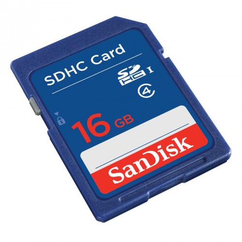 SanDisk 16GB muistikortti sininen
